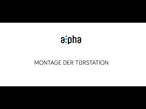 Türstation ALPHA Zusammenbau &amp; Montage I Grothe GmbH
